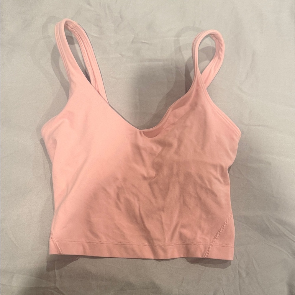 Lululemon Athletica Light Pink Strappy Crop Top